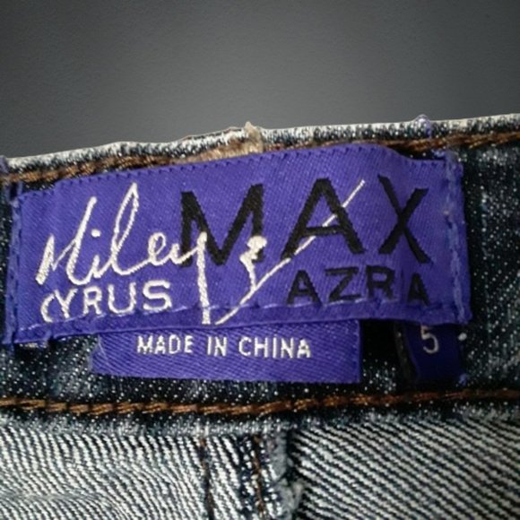 Miley Cyrus Max Azria Straight Leg Jeans Juniors Size 5 - Picture 2 of 9
